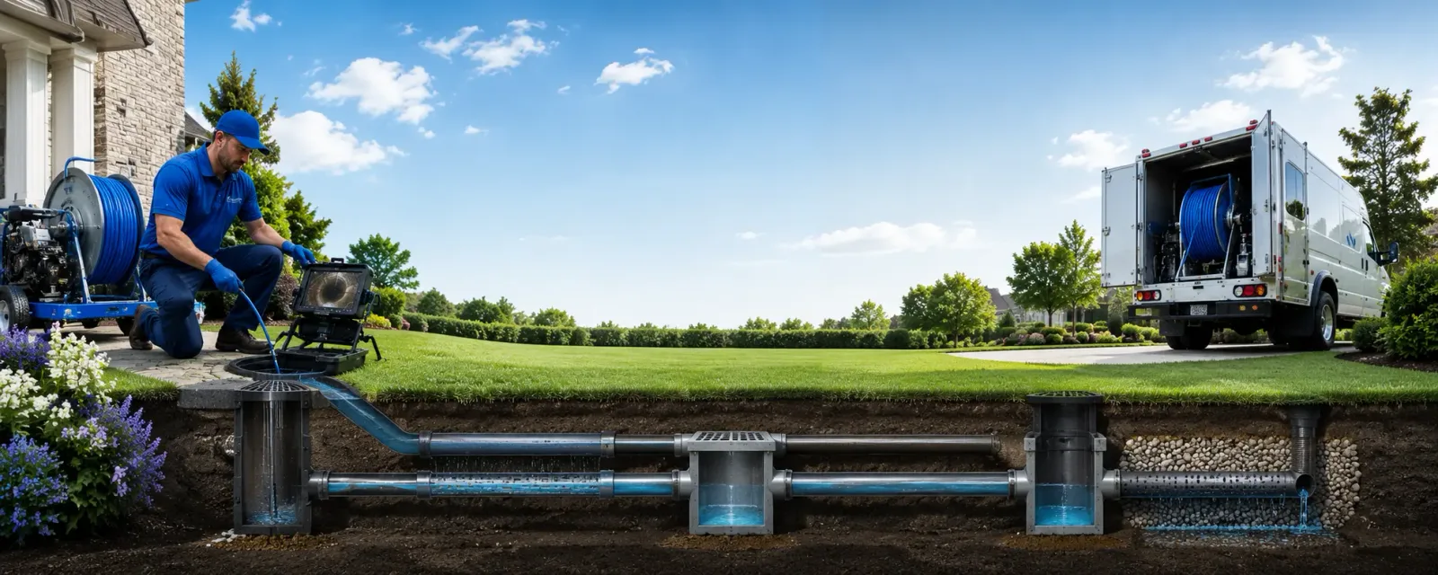 Outdoor drain cleaning information for Evergreen, LA